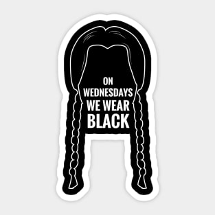 On Wednesday we wear Black Sticker